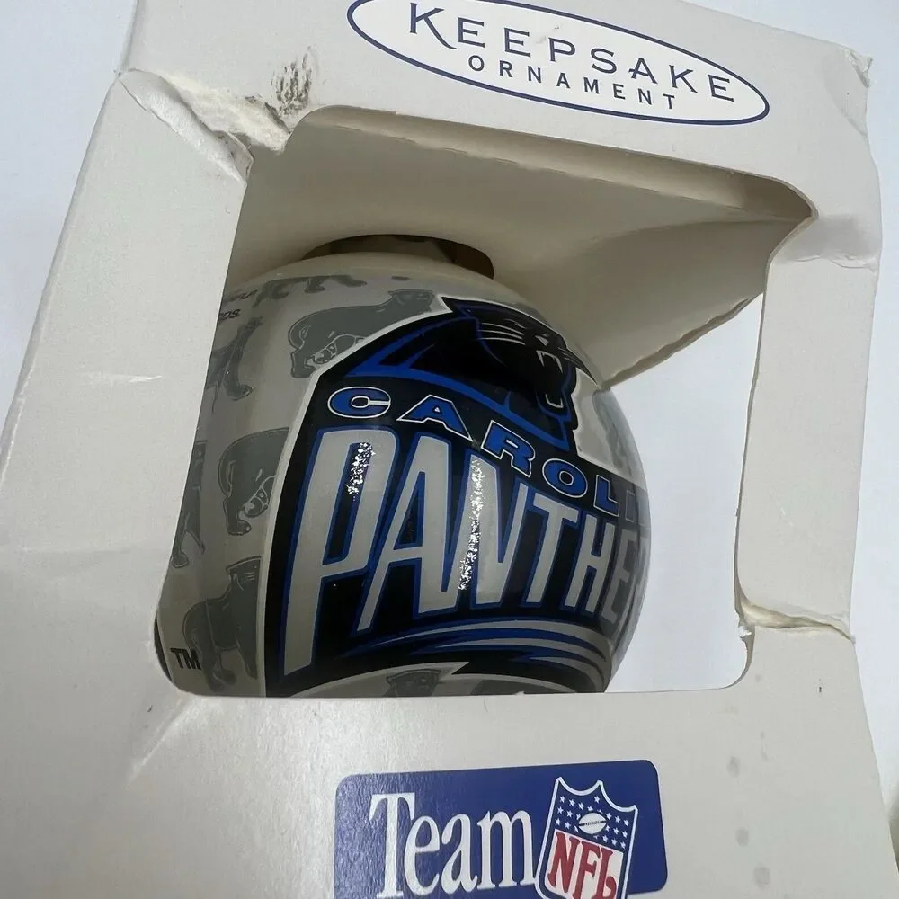 Carolina Panthers NFL Collection 1995 Hallmark Keepsake Glass Ball Ornament